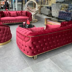 Alternative view of طقم كنب سلطان احمر