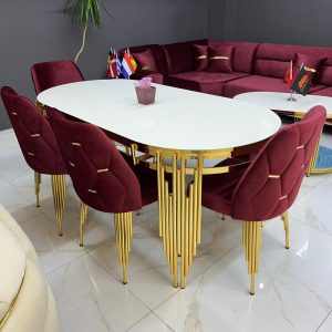 طاولة طعام  ستون وجه هاي كلاس